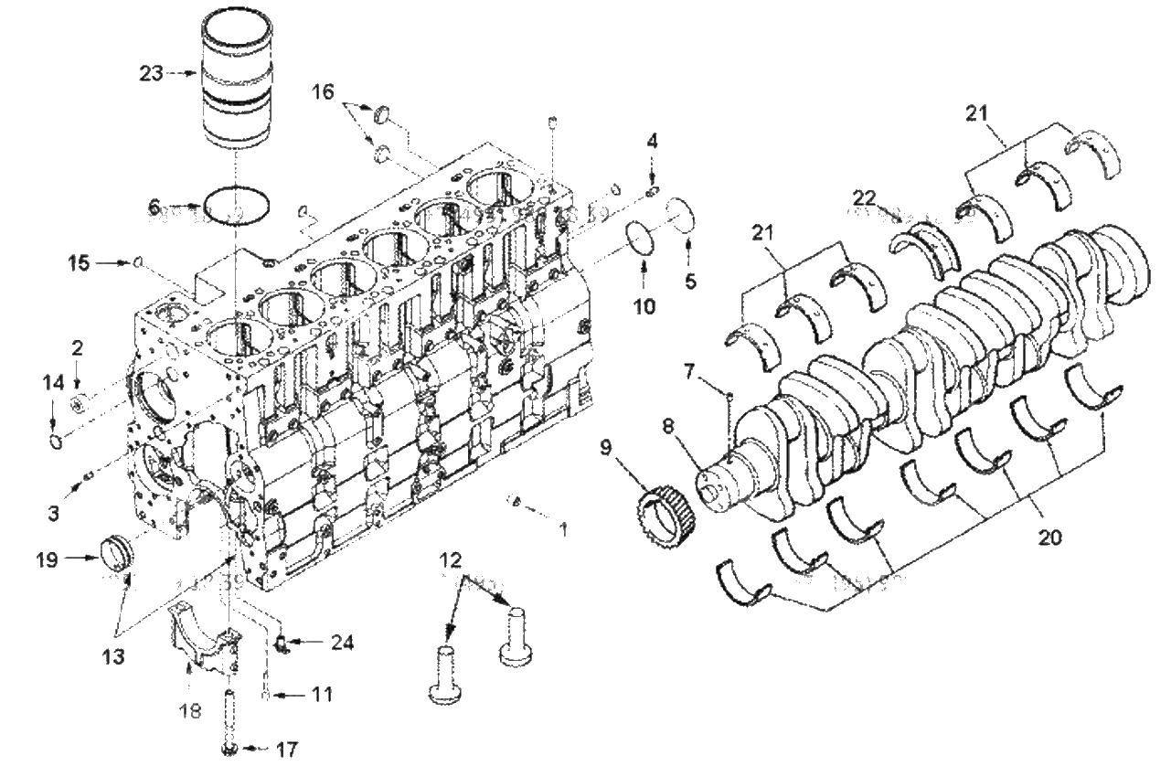 GEAR, CRANKSHAFT C3918776 BB9110 BLOCK,ENGINE | ref:4110000081249