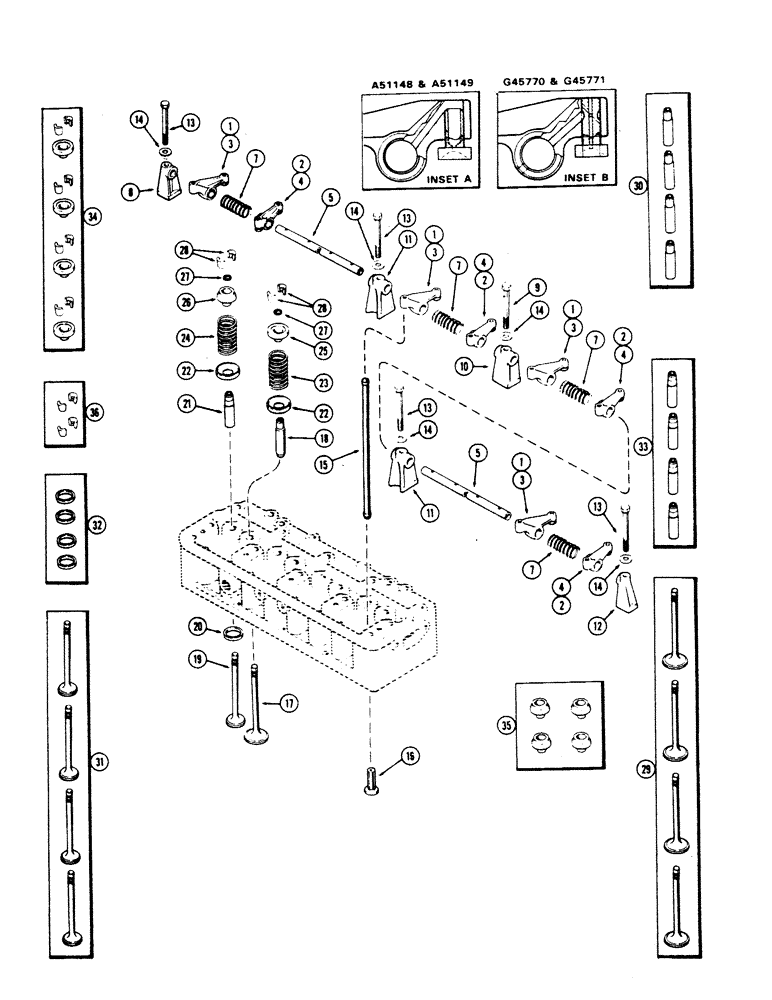 ARM (010) - VALVE MECHANISM, A38879 ENGINE | ref:A51149