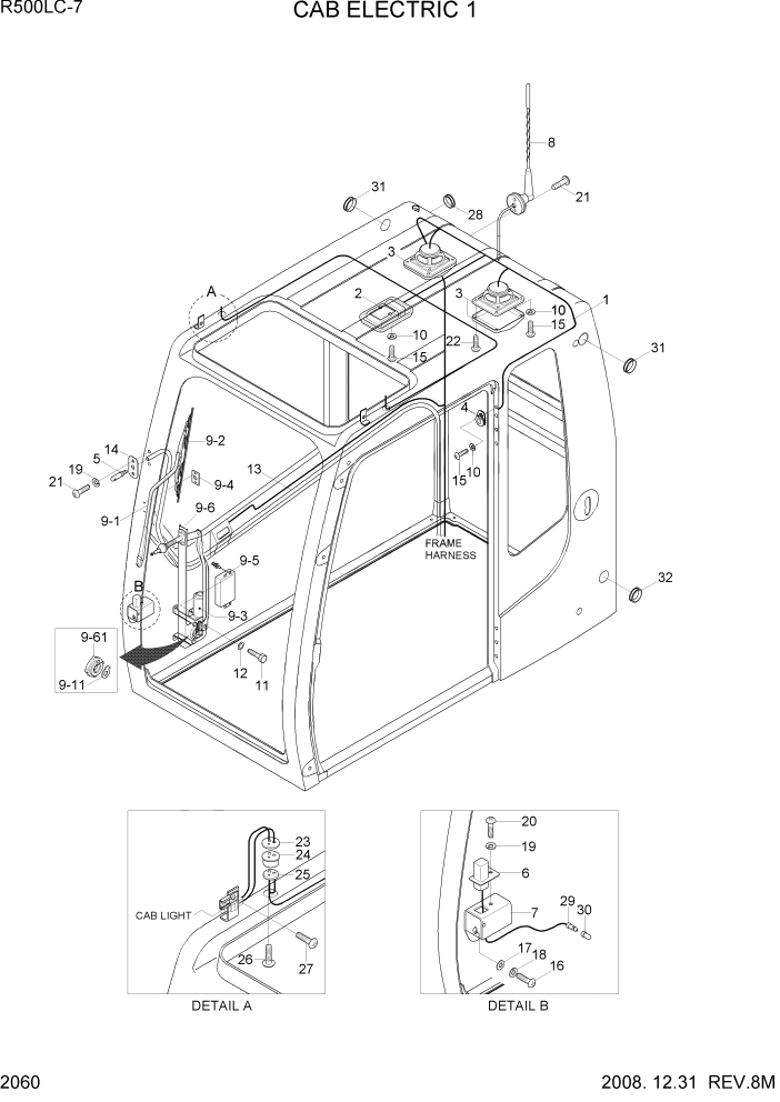 WIPER MOTOR KIT ASSY PAGE 2060 CAB ELECTRIC 1 | ref:21N6-01210