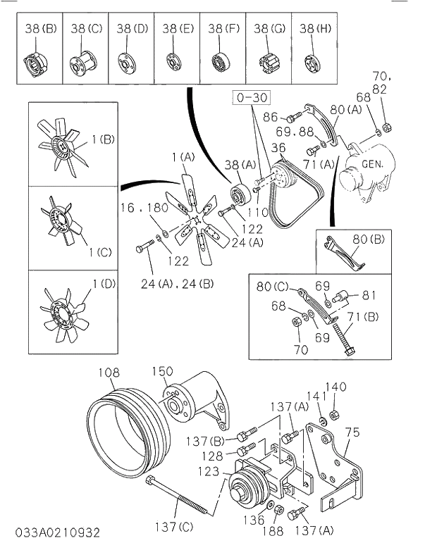 SCREW; PULLEY 033 FAN AND FAN BELT | ref:9034906100