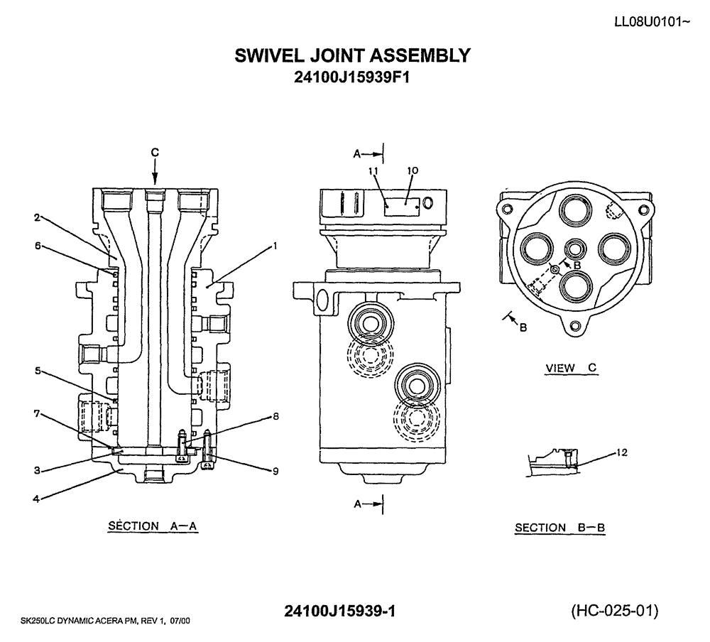 THRUST PLATE (08-003) - SWIVEL JOINT ASSEMBLY | ref:2414T1991