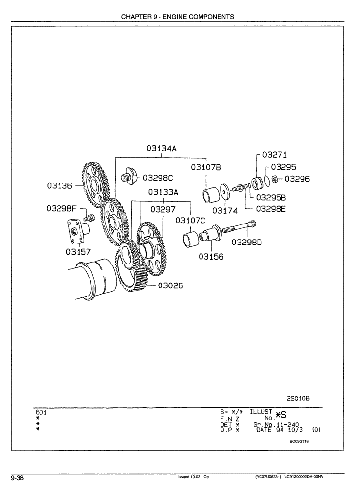 NUT, TIMING GEAR TRAIN, FROM-UP TO: 0210.1-, MODEL TYPE: ALL, Remarks: 12 (08-013) - TIMING GEAR | ref:VAMH004123