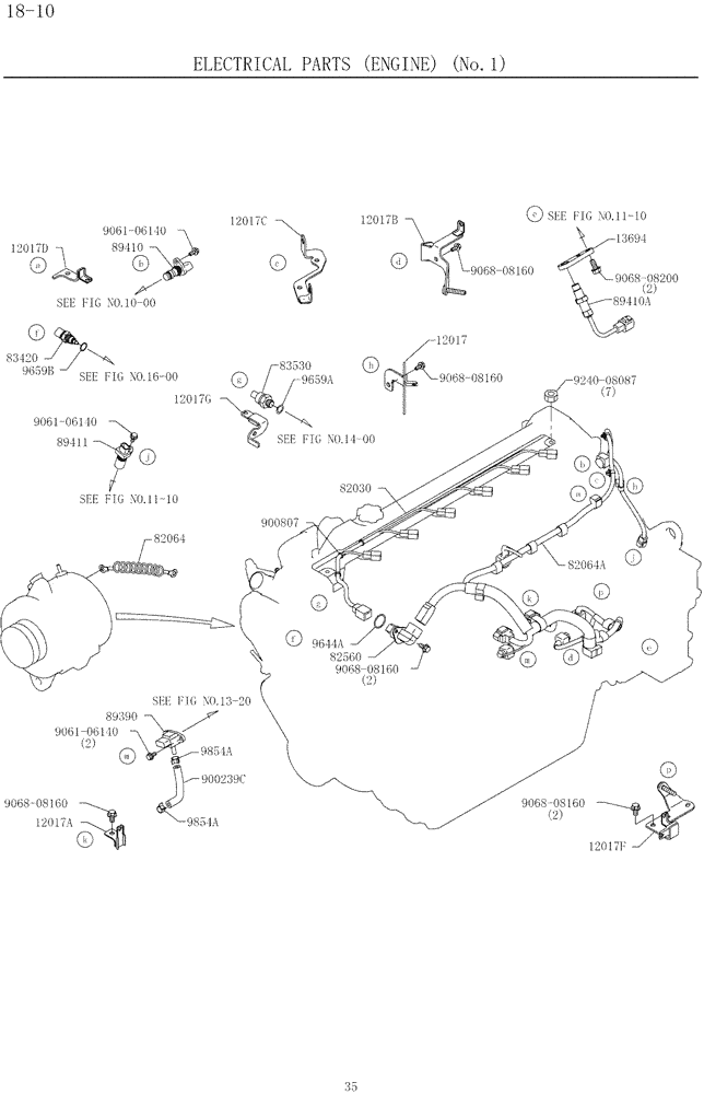 O-RING (9.017[00]) - ELECTRICAL PARTS 18-10-1 (HINO ENGINE TYPE J08 | ref:964403136A