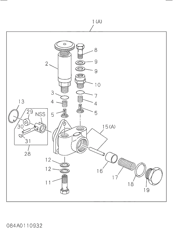 ADAPTER; EYE BOLT,FUEL FEED PUMP 084 FEED PUMP; INJECTION PUMP. | ref:1157590030