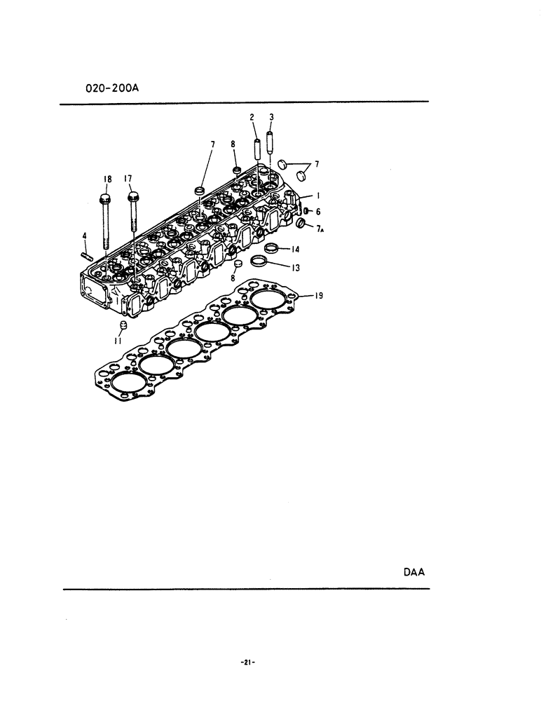 SCREW (020-200A) - Cylinder Head | ref:VAME011015