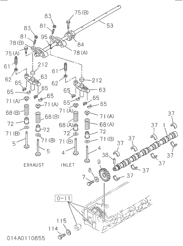 BOLT; THRUST COLLAR 014 CAMSHAFT AND VALVE | ref:9923614300