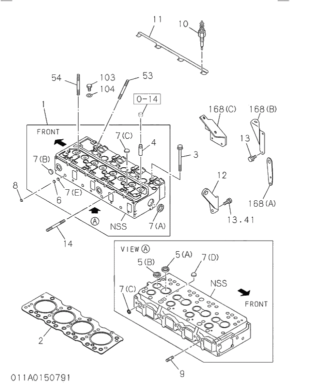 CONNECTOR; GLOW PLUG 011 CYLINDER HEAD | ref:5197320022