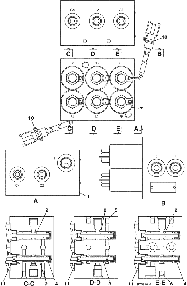 CLIP (08-64A) - VALVE, SOLENOID - PILOT PRESSURE, RETURN LINES | ref:LD00088