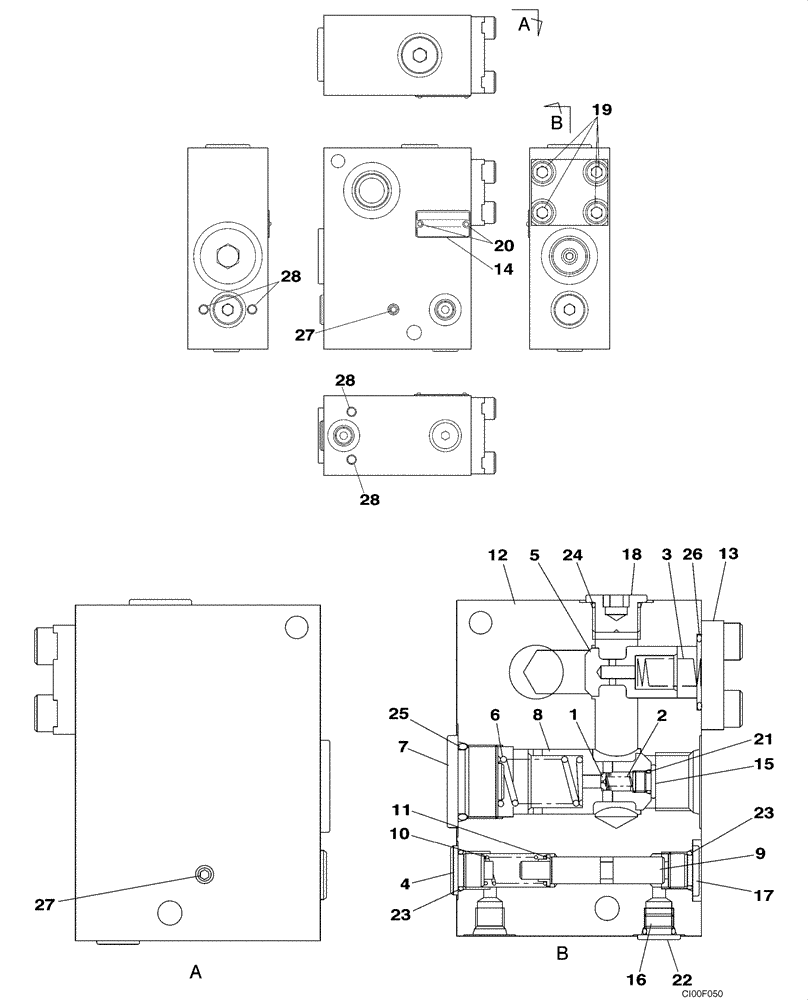 PLUG (08-69) - VALVE ASSY, RELIEF -  FLOW CONTROL | ref:155509A1