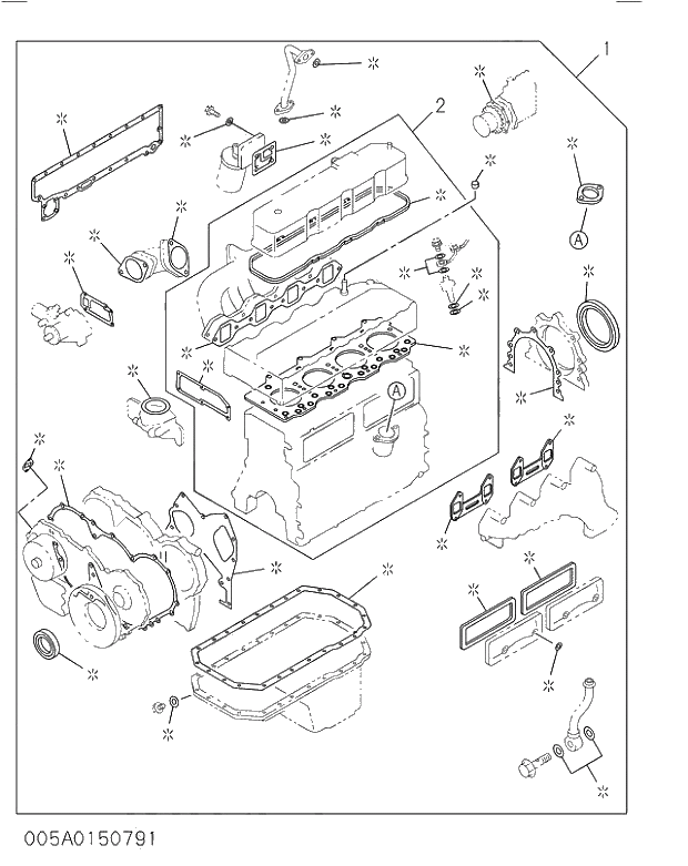 GASKET SET; ENG OVERHAUL 005 ENGINE GASKET KIT | ref:5878147501