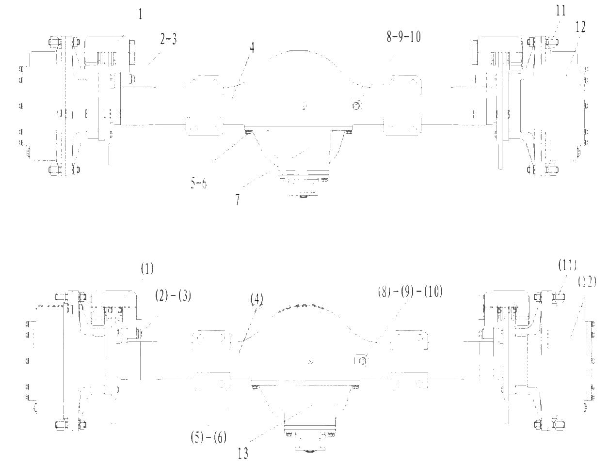 BOLT GB5786-M16*1.5*55EpZn-8.8 FRONT&amp;#12289;REAR AXLE ASSEMBLY | ref:4011000698