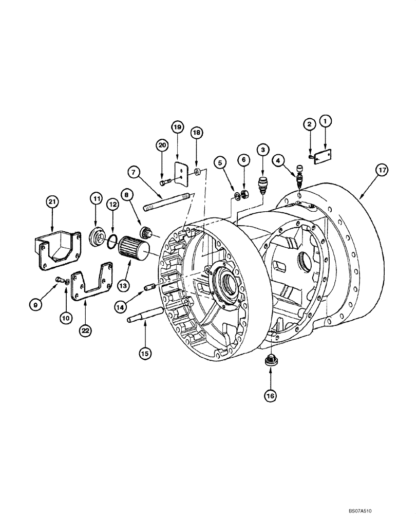 COVER (06.25[00]) - REAR AXLE GRAZIANO - CENTER HOUSING | ref:75289020