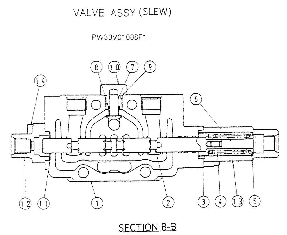 NOT SOLD SEPARAT (08-005) - VALVE ASSY (SLEW) P/N PW30V01008F1 | ref:NSS